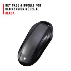 Black Key Case With Buckle Accessory For Old‑Version Model X Car Key