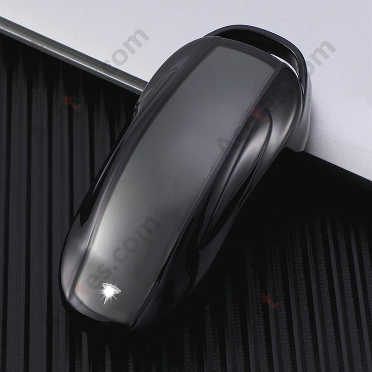 Black Key Case With Buckle Accessory For Old‑Version Model X Car Key