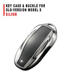 Silver Key Case With Buckle Accessory For Old‑Version Model S Car Key