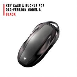 Black Key Case With Buckle Accessory For Old‑Version Model S Car Key