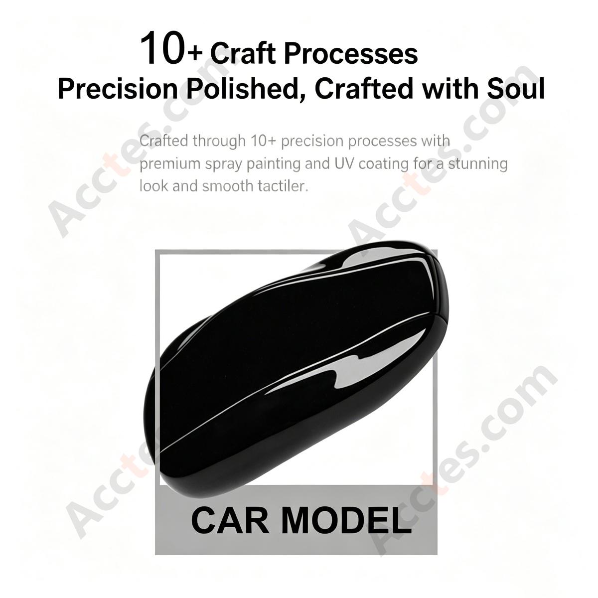 Crystal Black Smart Remote Key Chip Modified Replacement Part For Model 3