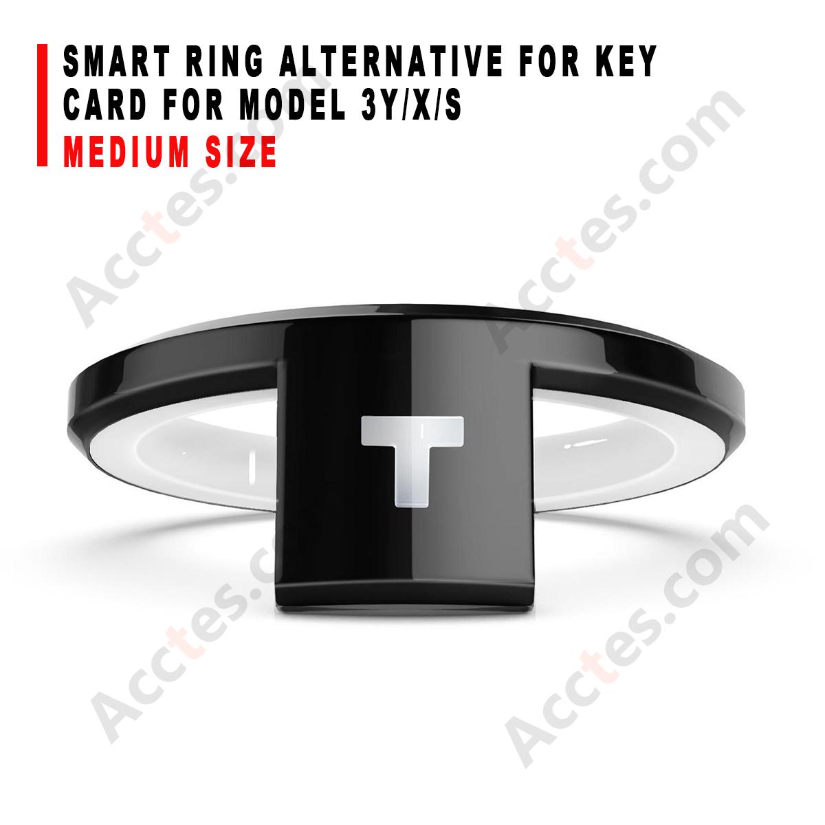 Medium‑Size Smart Ring Alternative Replacement For Model 3Y/X/S Key Card