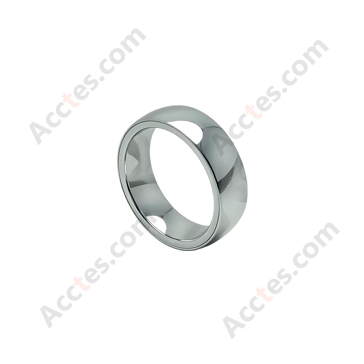 Silver Smart Ceramic Ring Key Wearable Accessory For Model3/Y Vehicle