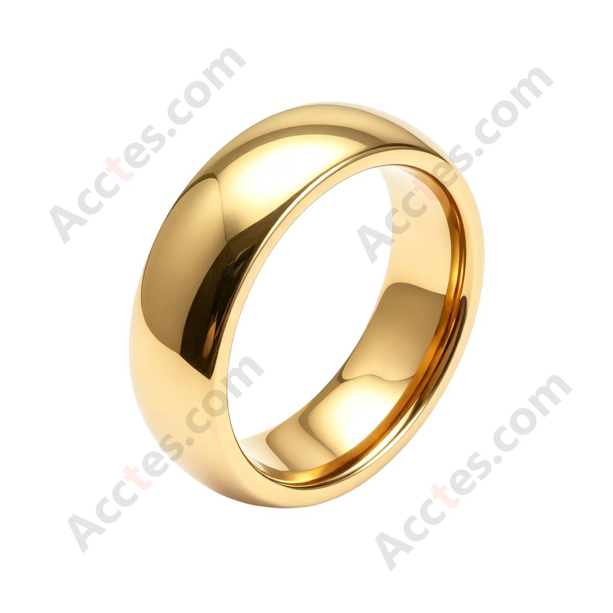 Gold Smart Ceramic Ring Key Wearable Accessory For Model3/Y Vehicle