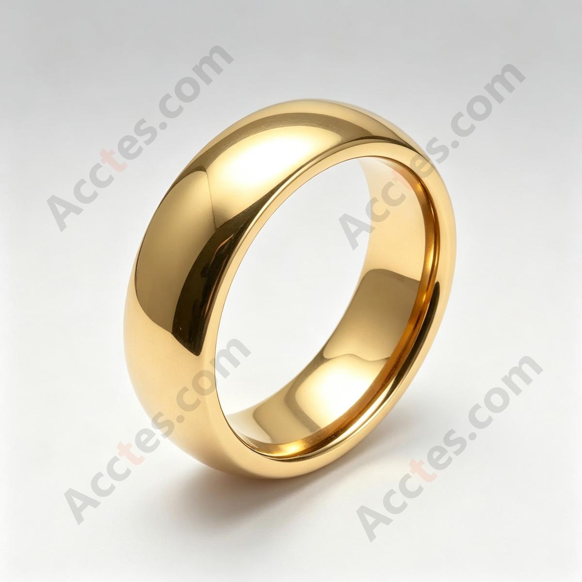 Gold Smart Ceramic Ring Key Wearable Accessory For Model3/Y Vehicle