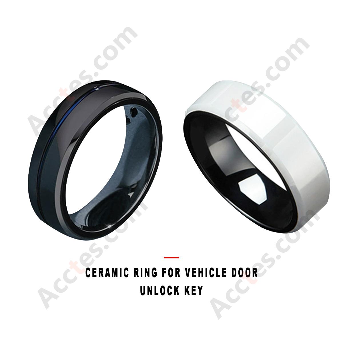 Ceramic Wearable Ring Key For Vehicle Door Unlock Accessory