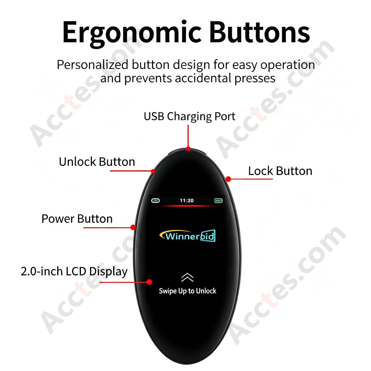 Premium Look Smart Digital Car Key Accessory Without Phone Interconnection Function