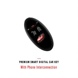 Premium Look Smart Digital Car Key Accessory With Phone Interconnection Function