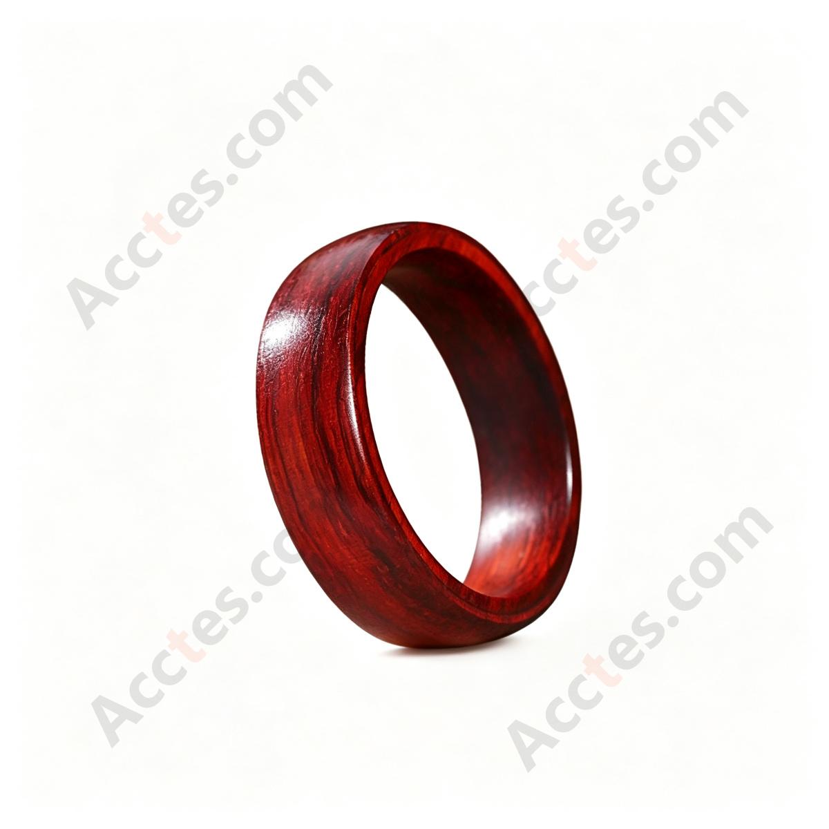 Size 7 Glossy ID Induction Sandalwood Smart Ring For Vehicle Door Access