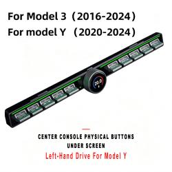 Left‑Hand‑Drive Center Console Physical Buttons Under Screen For Model Y Interior