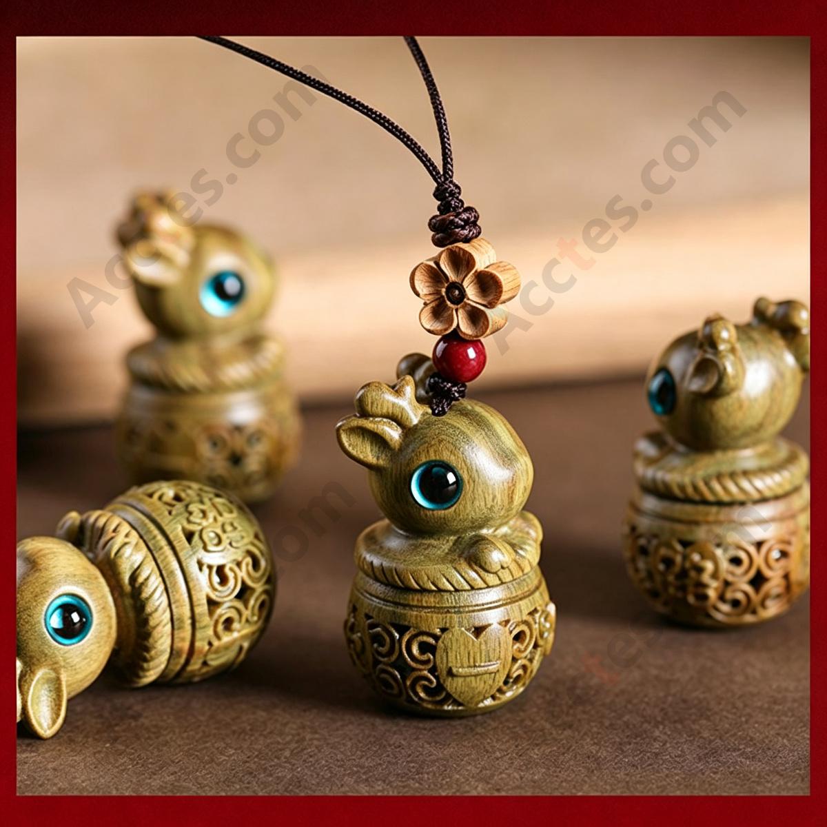 Deer‑Baby Style ID Induction Card Keychain Pendant Vehicle Access Key Ornament