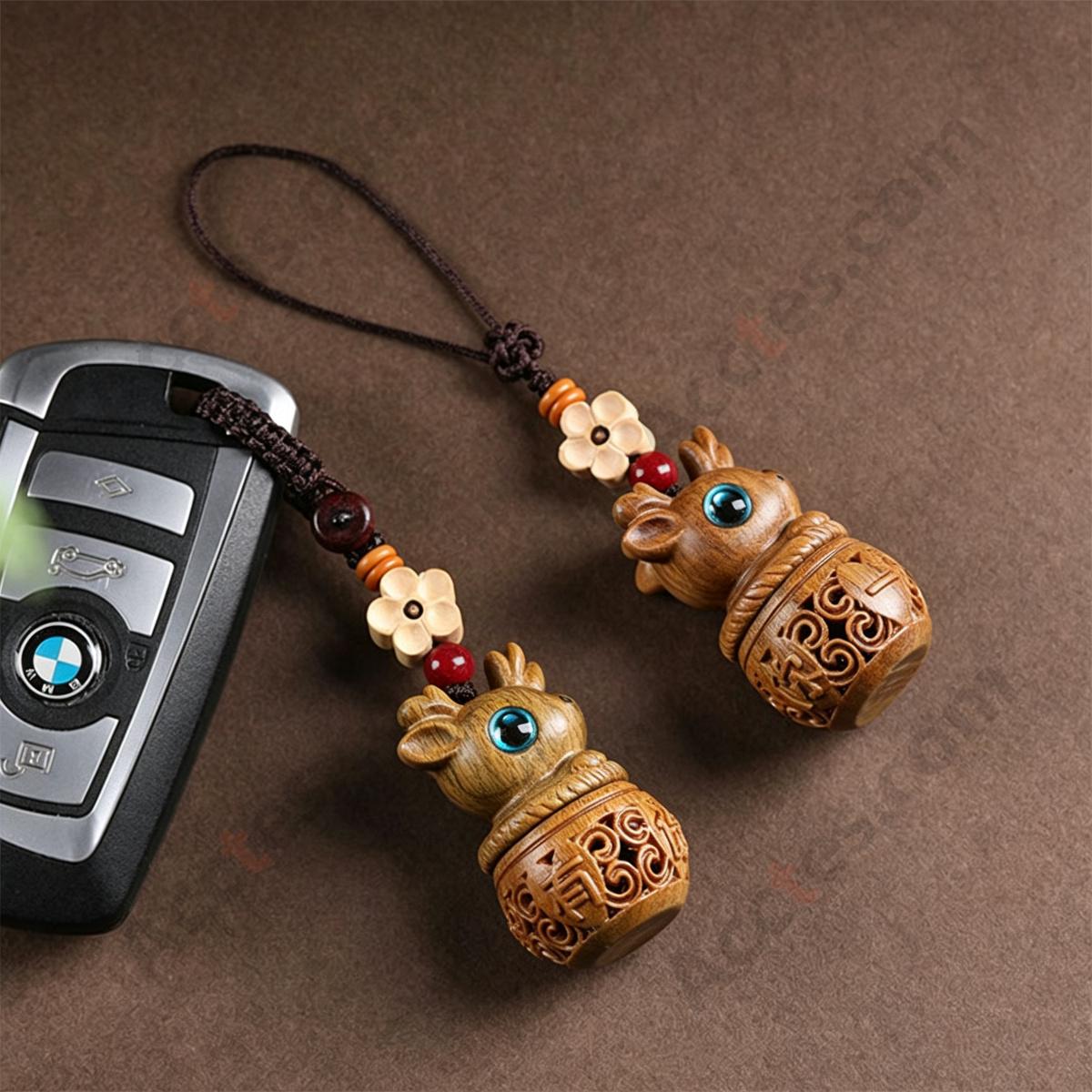 Deer‑Baby Style IC Induction Card Pendant For Phone And Car Key Decoration