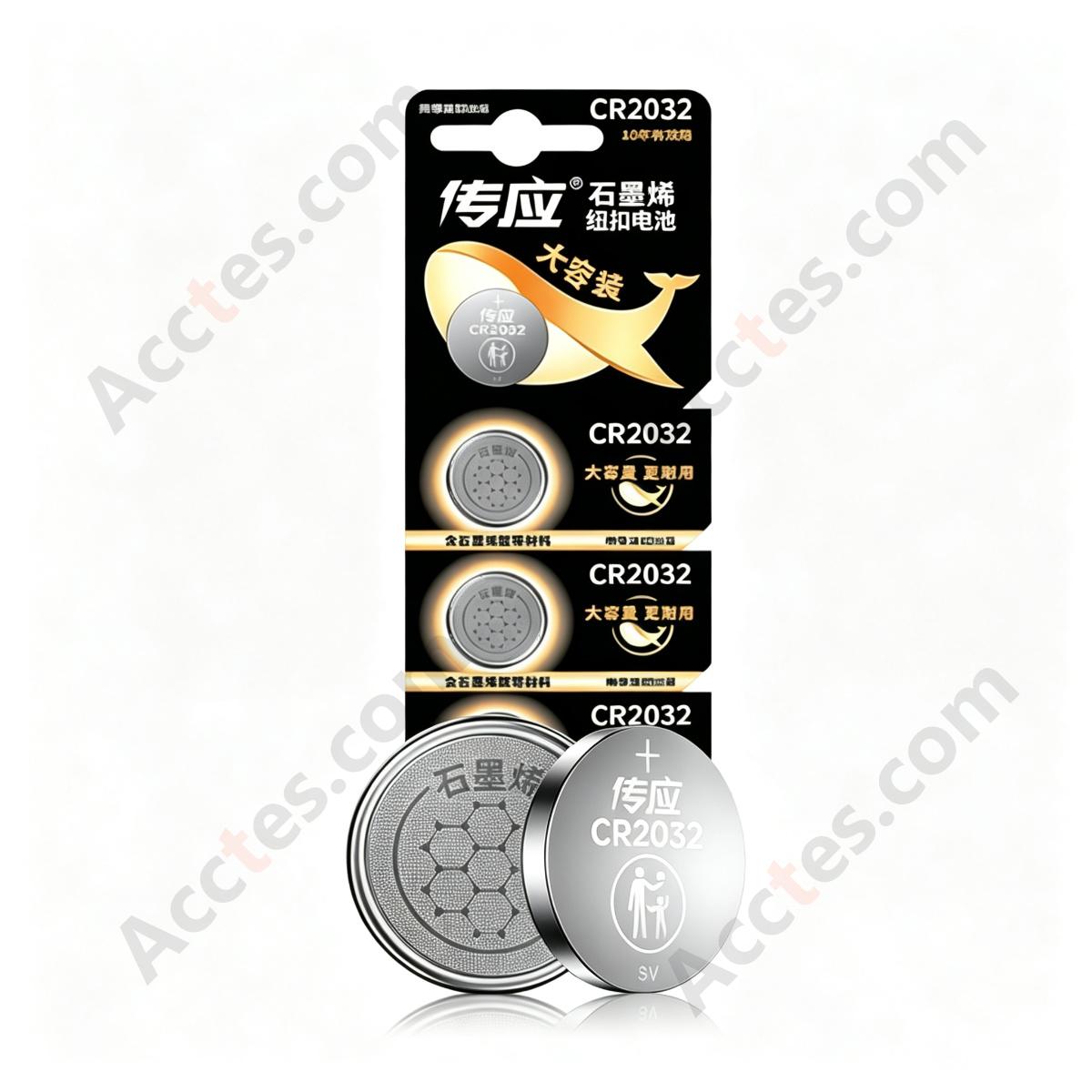 Chuanying CR2032 3V Lithium Coin Cell Battery For Car Remote Key, 1 Pcs