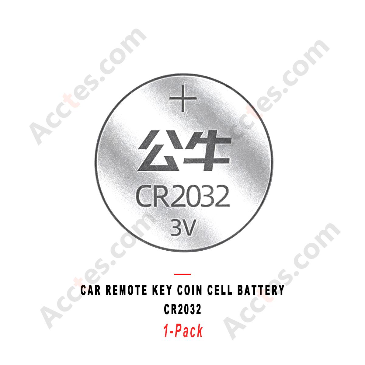 CR2032 3V Universal Lithium Coin Cell Battery 1‑Pack For Vehicle Remote Fob Key