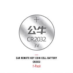 CR2032 3V Universal Lithium Coin Cell Battery 1‑Pack For Vehicle Remote Fob Key