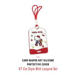 KT‑Cat Silicone Card‑Smart‑Key Protective Sleeve Complete Set With Matching Lanyard