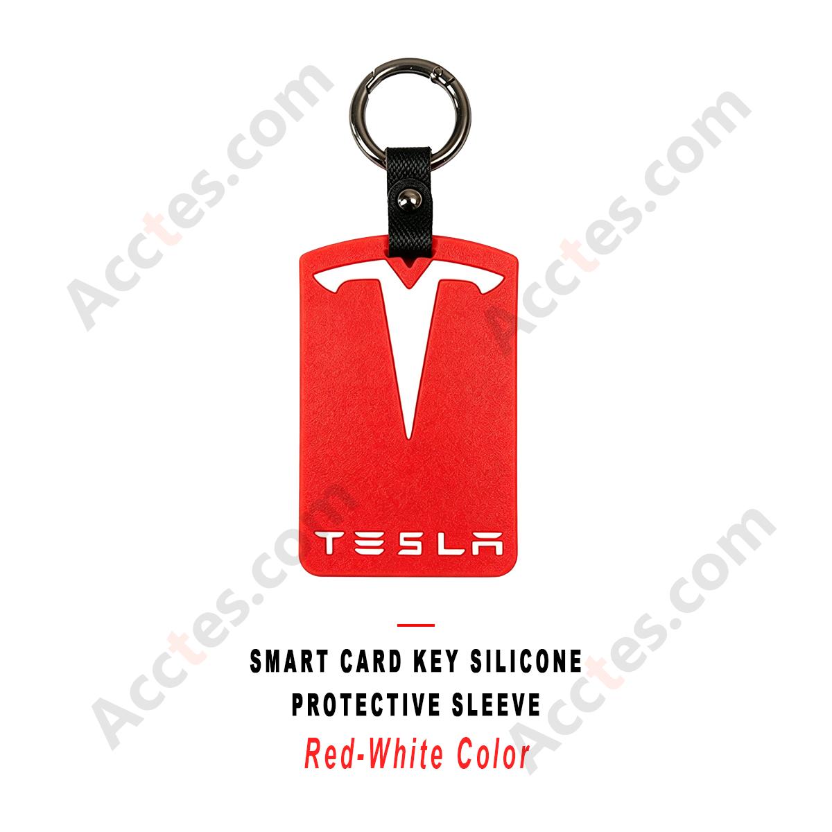Red‑White Silicone Protective Card Sleeve For Card‑Form Smart Access Key Card