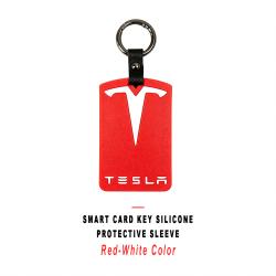 Red‑White Silicone Protective Card Sleeve For Card‑Form Smart Access Key Card