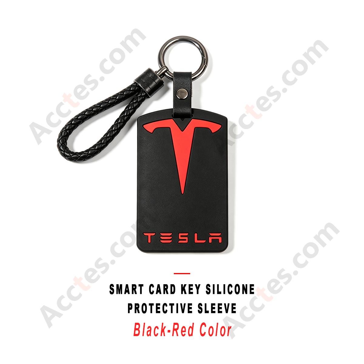 Black‑Red Silicone Protective Card Sleeve For Card‑Form Smart Access Key Card