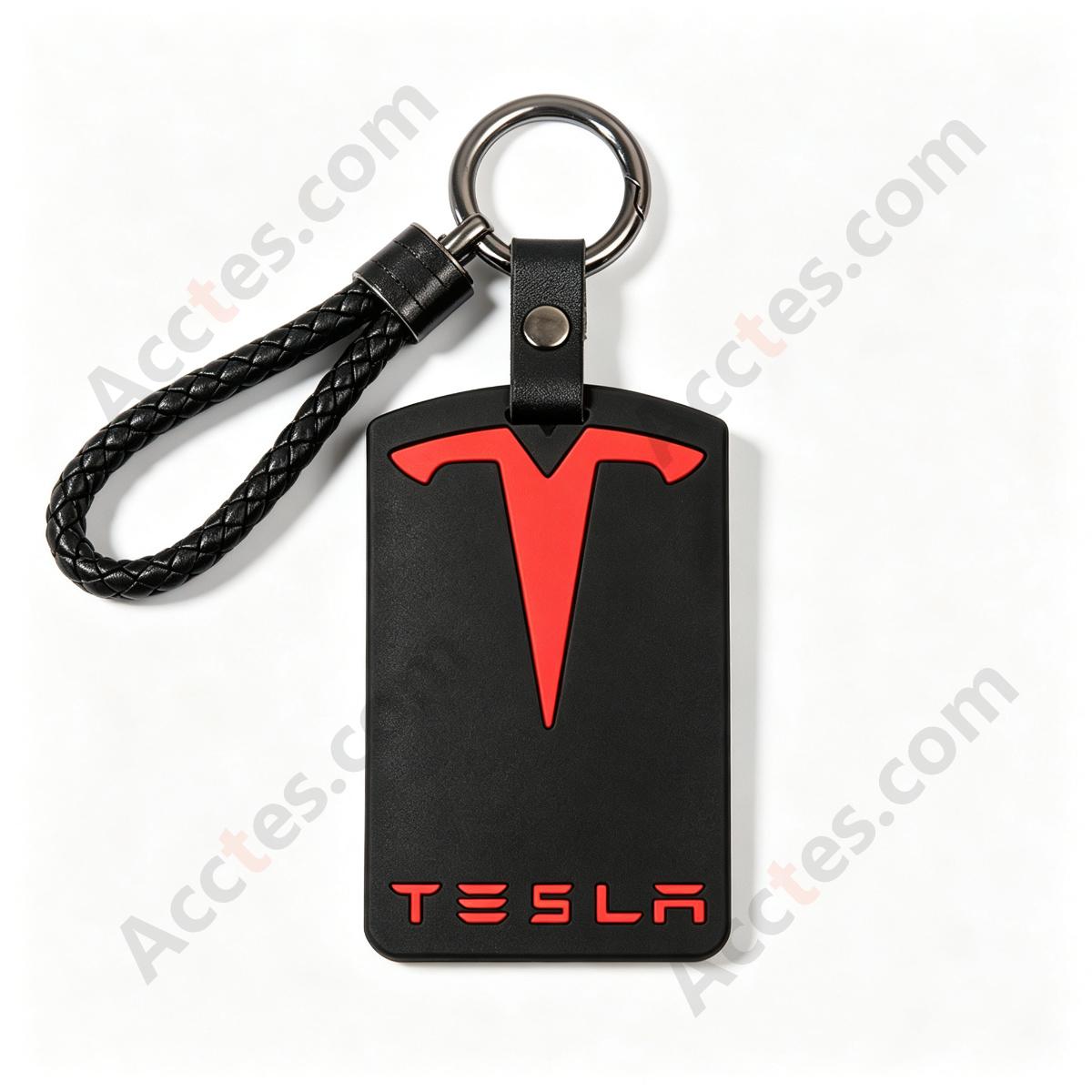 Black‑Red Silicone Protective Card Sleeve For Card‑Form Smart Access Key Card