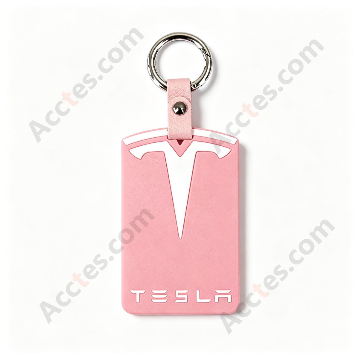 Pink‑White Silicone Protective Card Sleeve For Card‑Form Smart Access Key Card