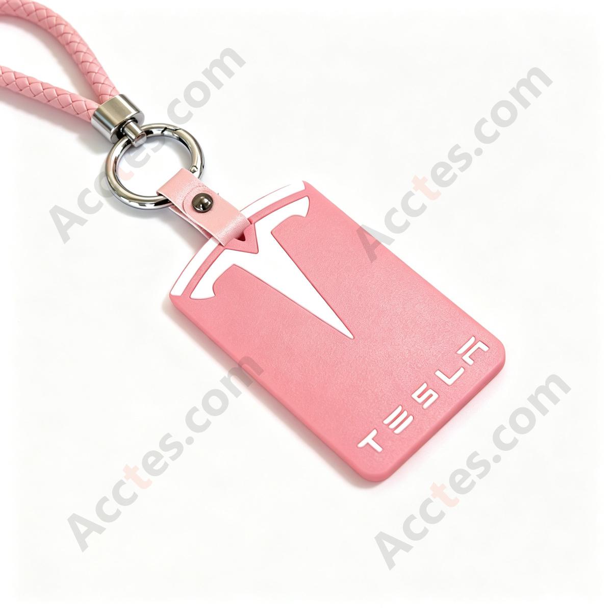 Pink‑White Silicone Protective Card Sleeve For Card‑Form Smart Access Key Card