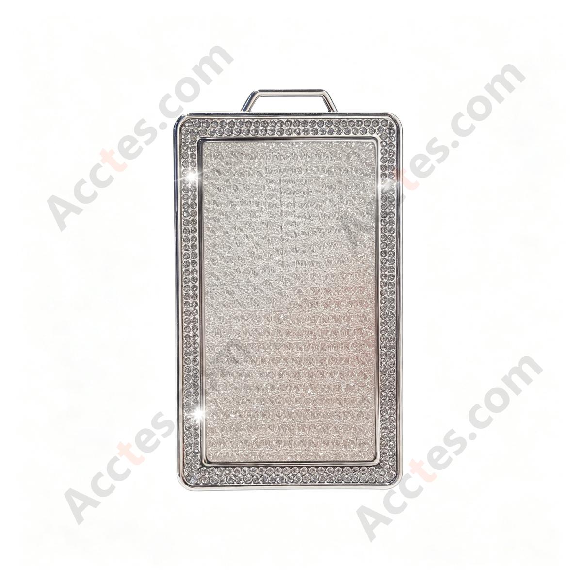 White Single Shell Universal Smart Card Key Protective Sleeve With Side Buckle Anti‑Wear