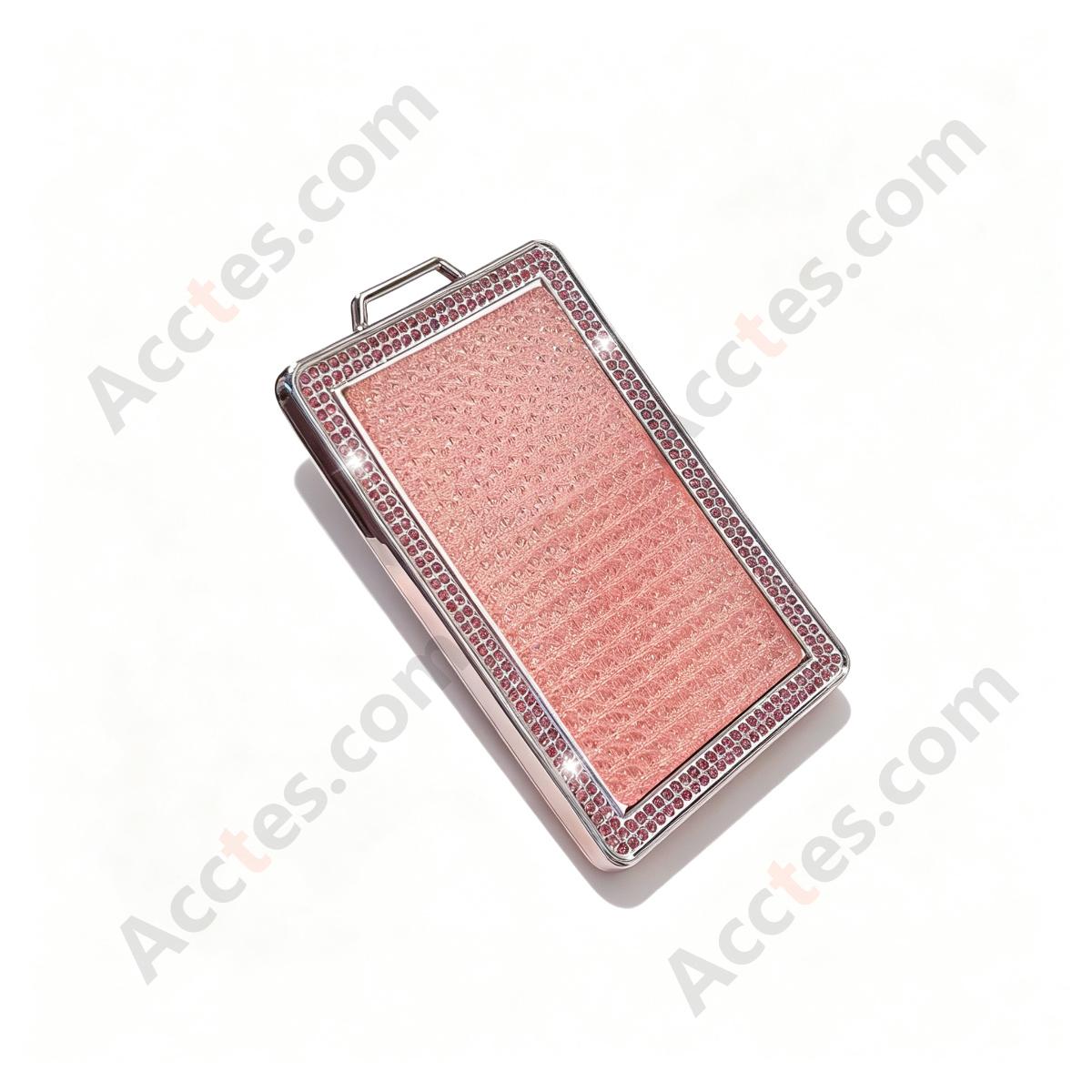 Pink Single Shell Universal Smart Card Key Protective Sleeve With Side Buckle Anti‑Wear