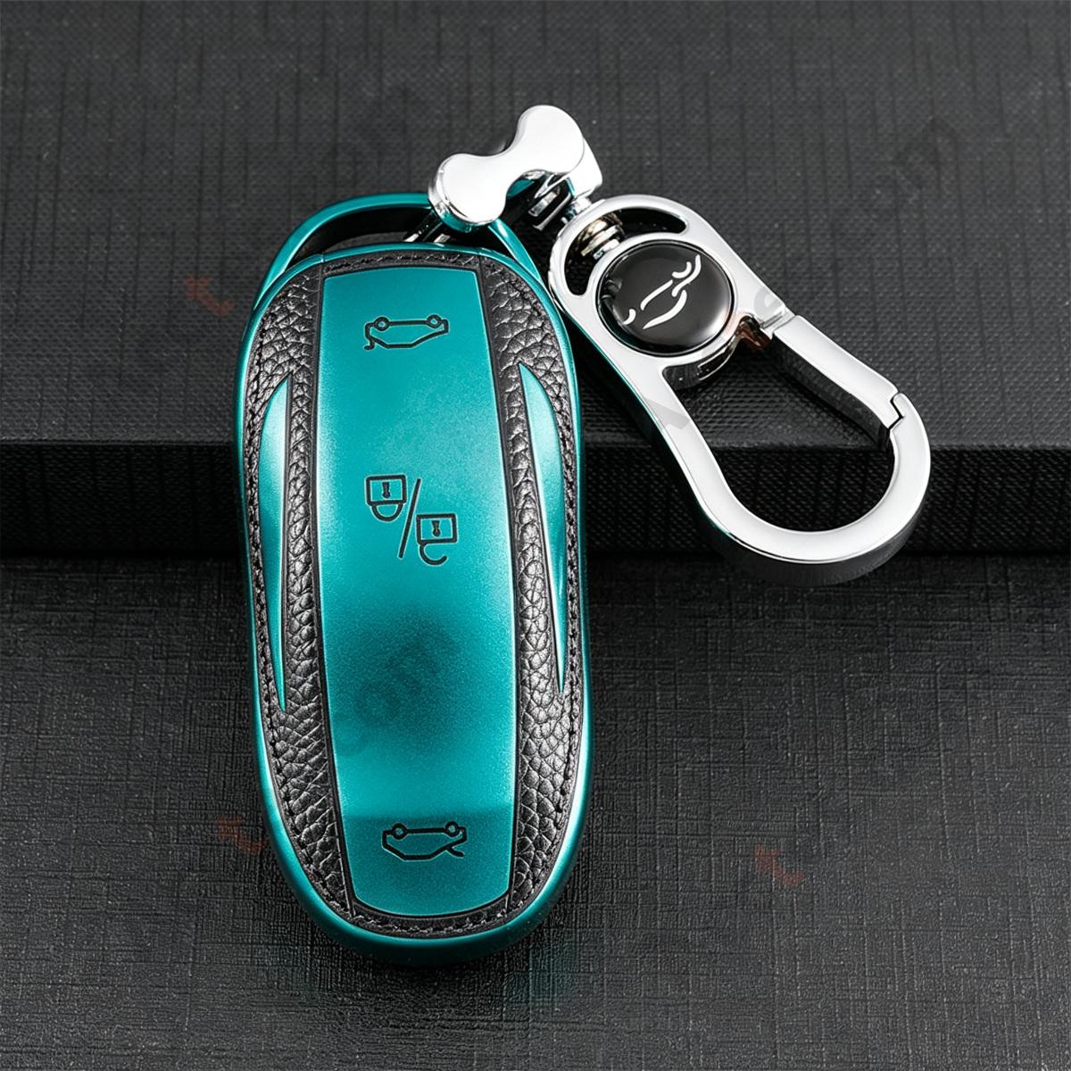 Emerald Green Smart Key Protective Single Shell With Premium Metal Buckle Key Accessory
