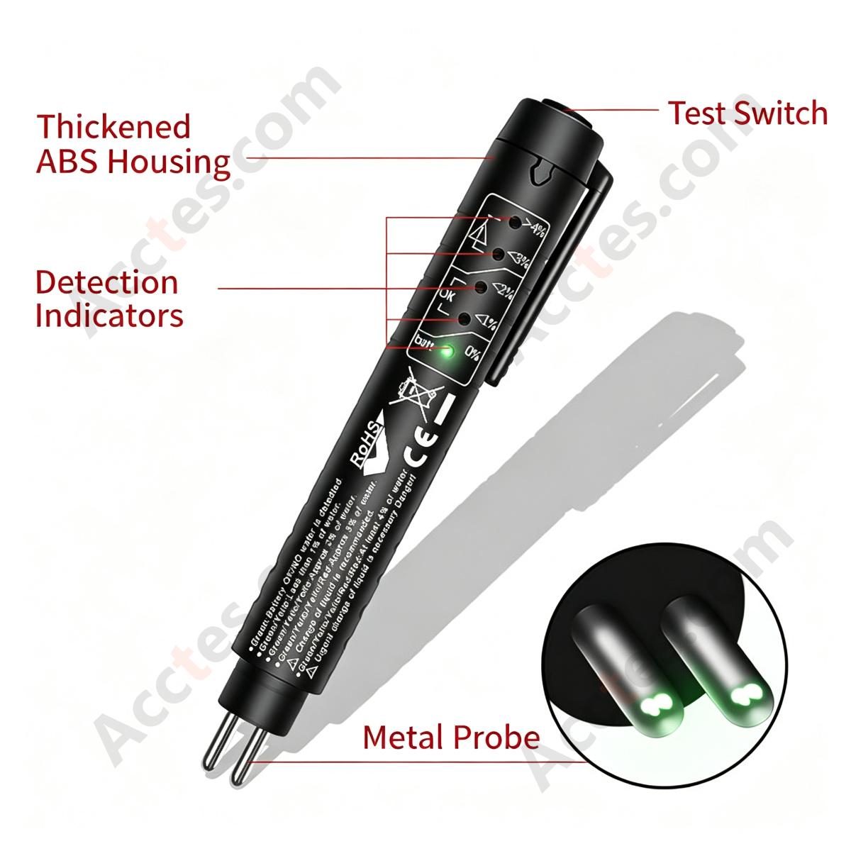 Multi‑Function High‑Precision Automotive Brake Fluid Quality Tester Pen