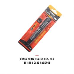 Red Blister Card Pack Brake Fluid Tester Pen For Automobile Brake Fluid Test