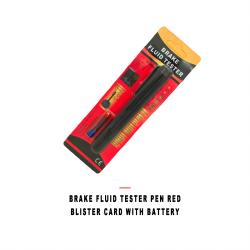 Red Blister Card Brake Fluid Tester Pen With Battery For Automobile Brake Fluid Test