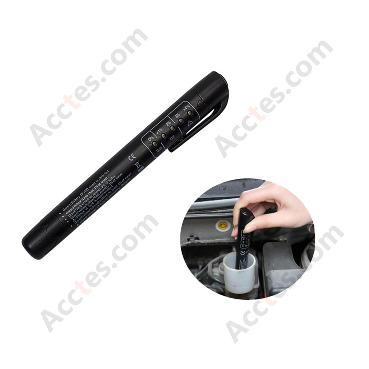 Red Blister Card Brake Fluid Tester Pen With Battery For Automobile Brake Fluid Test