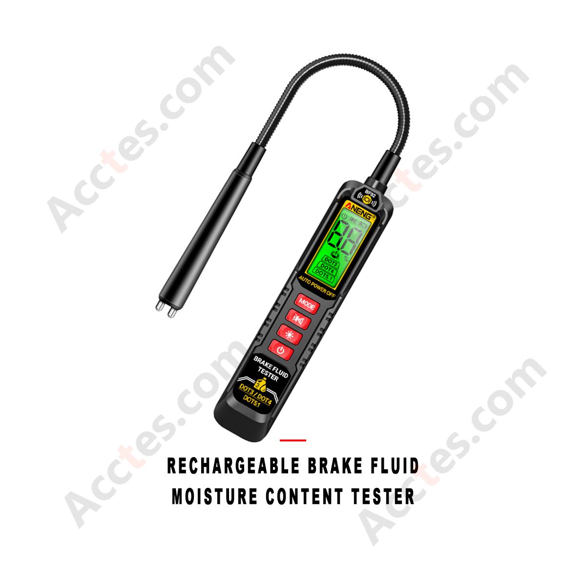 Rechargeable Automotive Brake Fluid Moisture Content Tester