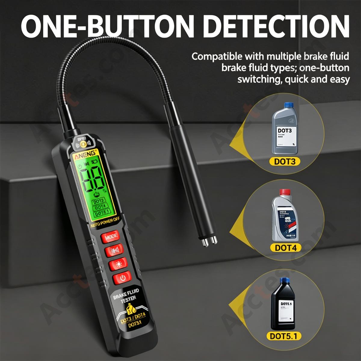 Rechargeable Automotive Brake Fluid Moisture Content Tester
