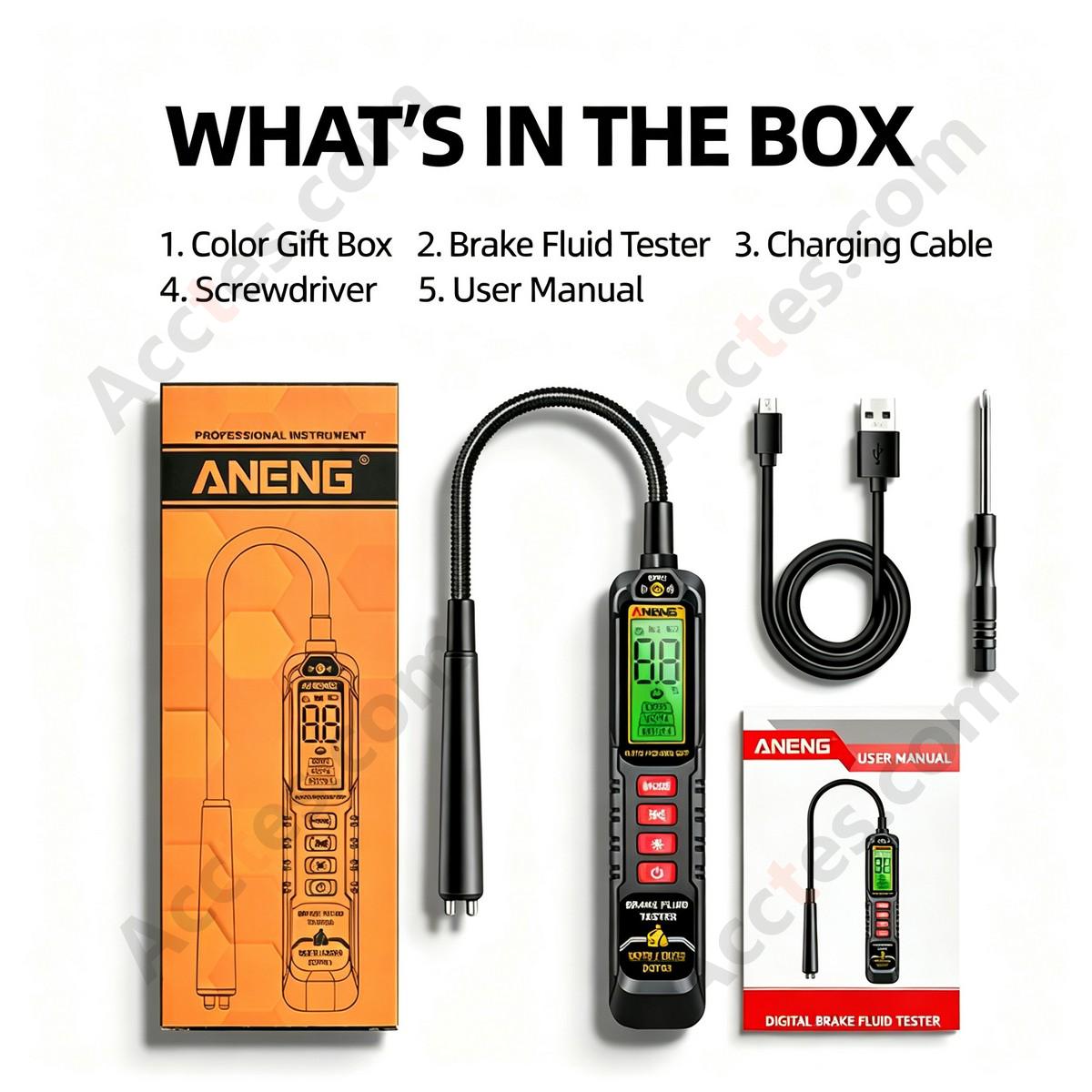 Rechargeable Automotive Brake Fluid Moisture Content Tester
