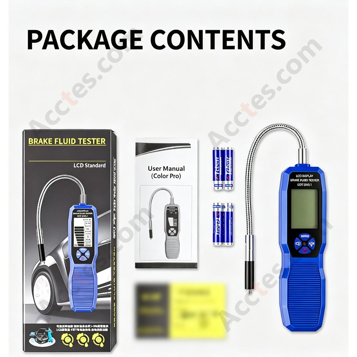 Black White Screen Brake Fluid Tester Pen For Automobile Brake Oil Detection