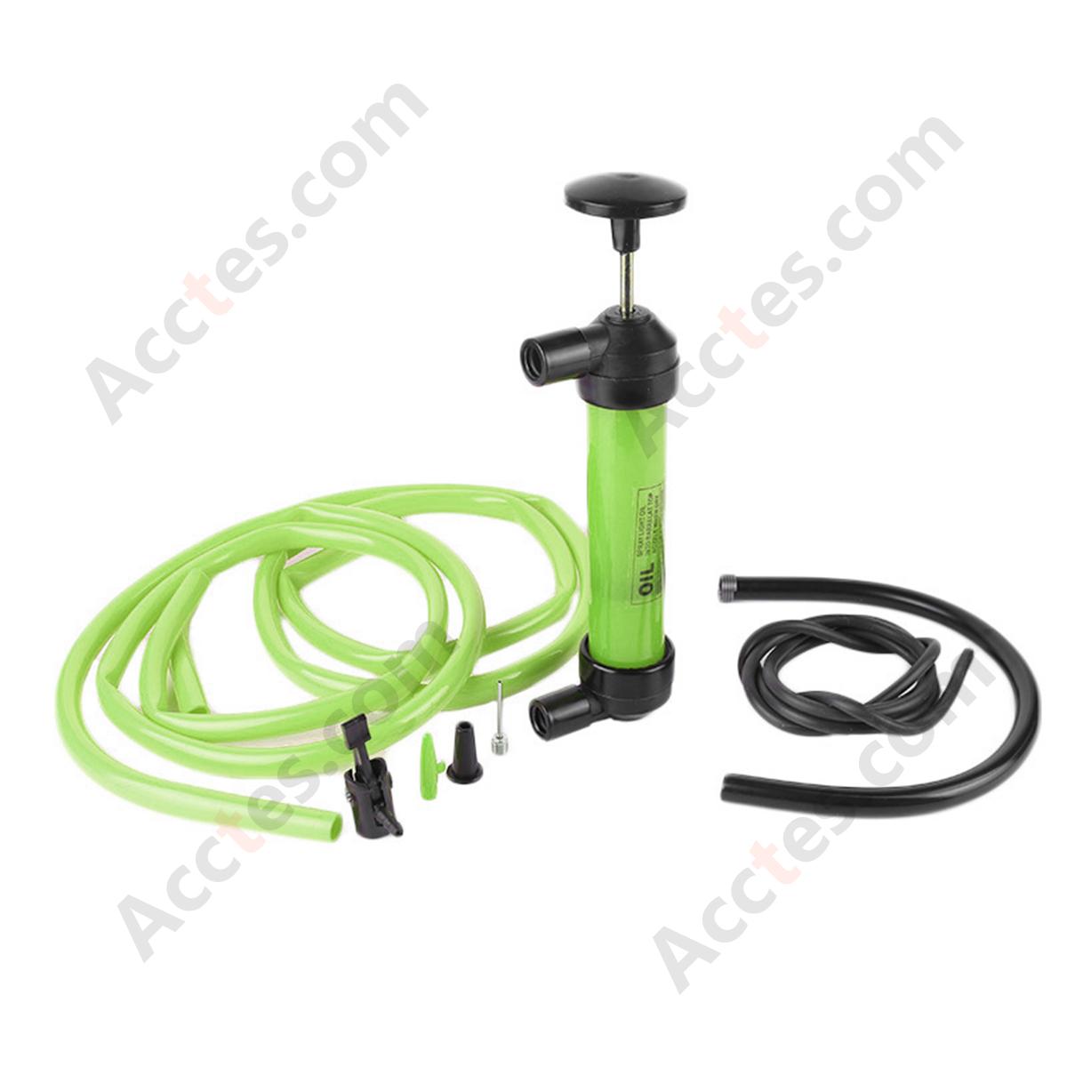 Portable Car Fuel Oil Transfer Pump Siphon Pump Single Function Green