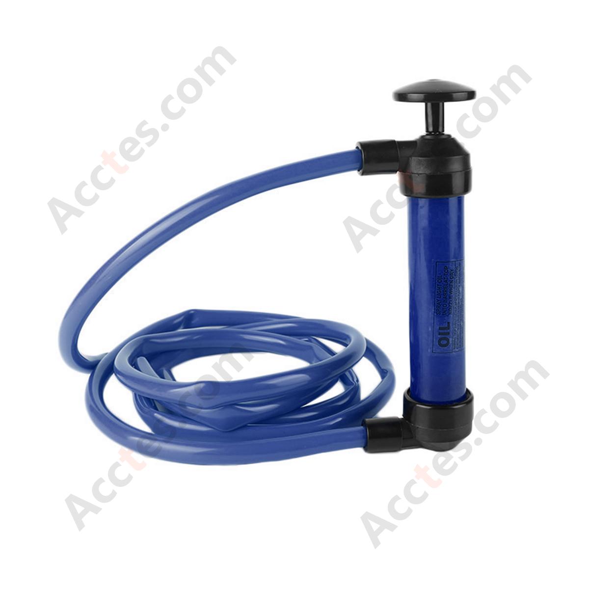 Portable Car Fuel Oil Transfer Pump Siphon Pump Single Function Blue