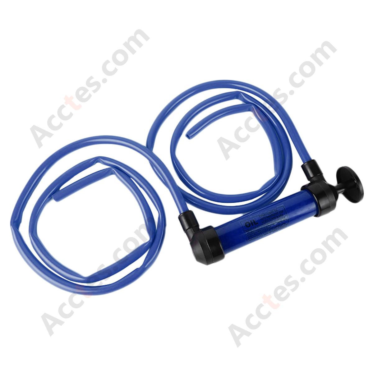 Portable Car Fuel Oil Transfer Pump Siphon Pump Single Function Blue