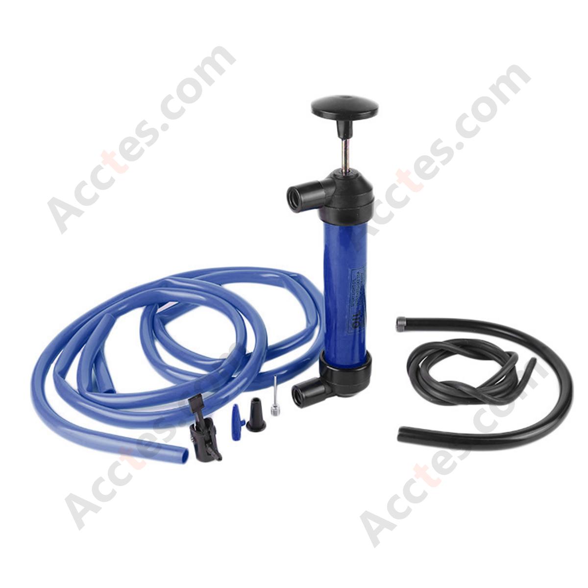 Portable Car Fuel Oil Transfer Pump Siphon Pump Single Function Blue