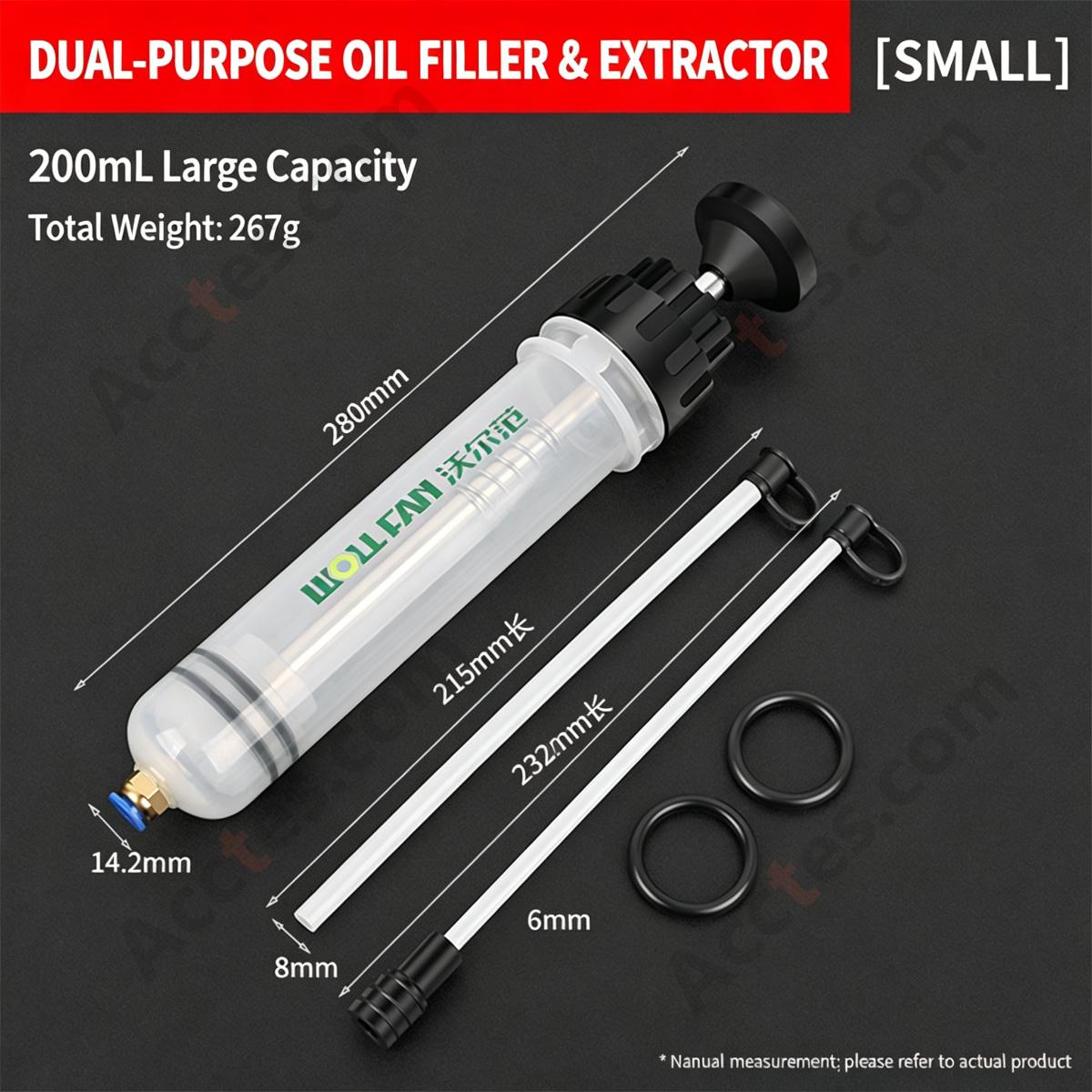 Syringe Type Oil Extractor Pump 200ml Small Gear Oil Filling Tool