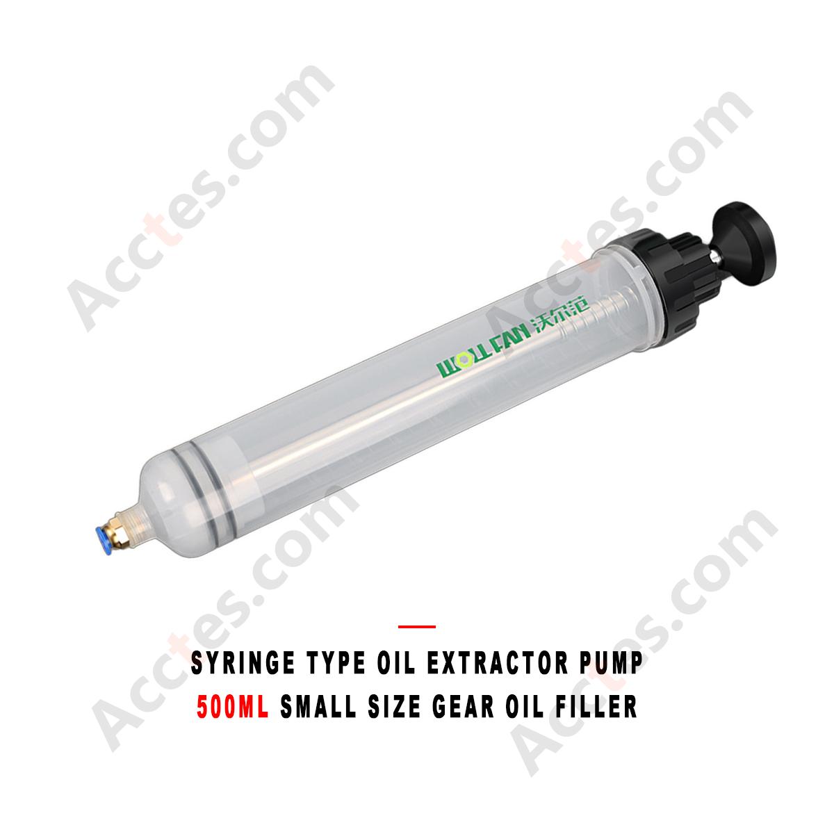 Syringe Type Oil Extractor Pump 500ml Medium Gear Oil Filling Tool