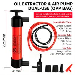 Manual Self-Priming Oil Extractor Pump Upgrade Dual Function Oil And Air Transfer