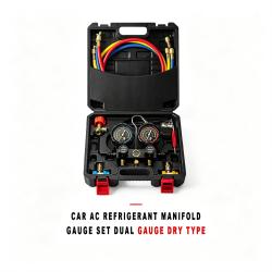 Automotive AC Refrigerant Manifold Gauge Set Dual Gauge Dry Type For R134a R410a