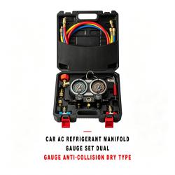 Automotive AC Refrigerant Manifold Gauge Set Dual Gauge Anti-Collision Dry Type