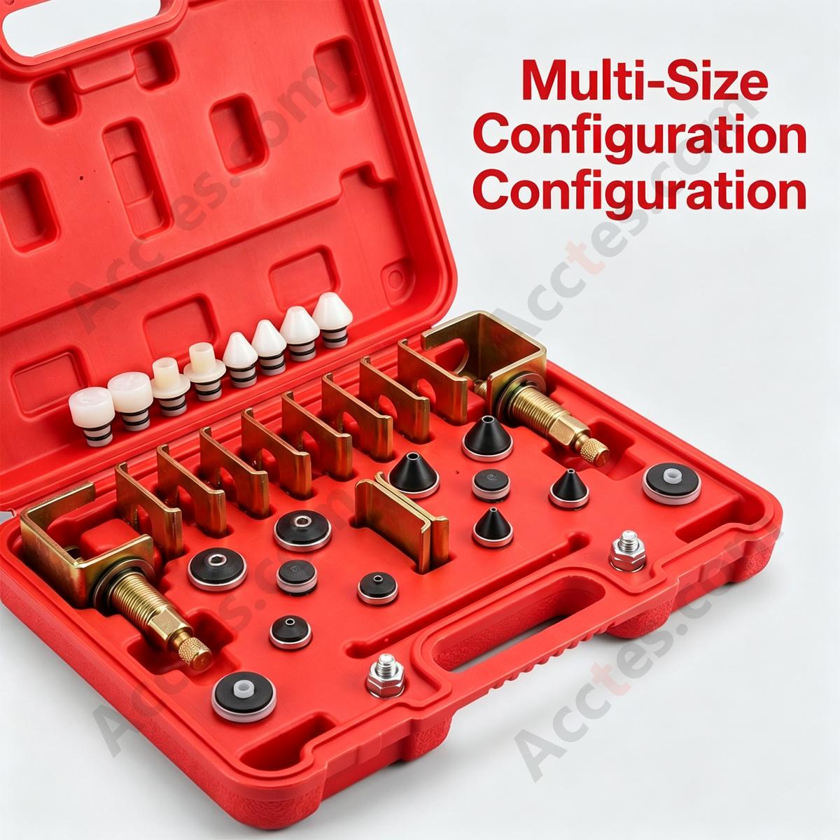 Automotive AC Leak Detection Tool Pipeline Sectional Test Plugs Plastic And Aluminum Caps