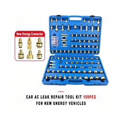 Automotive AC Leak Detection And Repair Tool Kit 109Pcs For EV And Hybrid Vehicles
