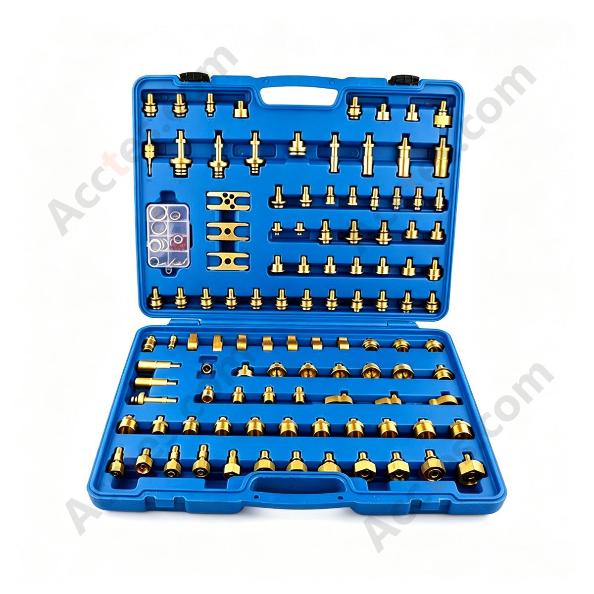 Automotive AC Leak Detection And Repair Tool Kit 109Pcs For EV And Hybrid Vehicles