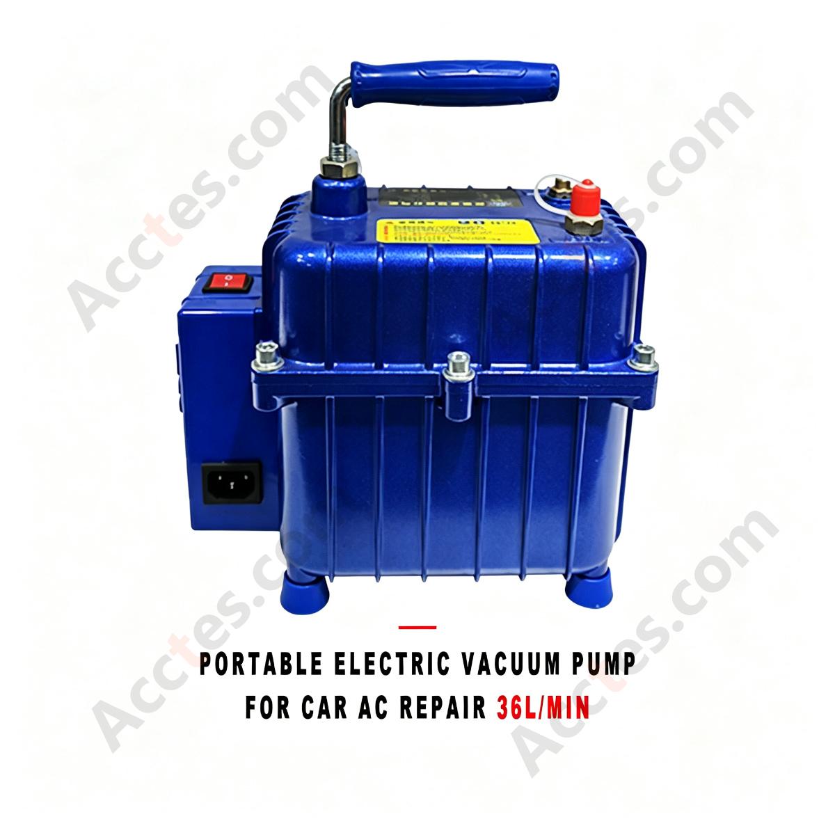 Portable Electric Vacuum Pump For Automotive AC Repair Air Conditioning Evacuation 36L